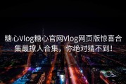 糖心Vlog糖心官网Vlog网页版惊喜合集最撩人合集，你绝对猜不到！