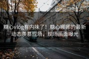 糖心vlog有内味了！糖心娜娜的最新动态羡慕现场，现场画面曝光