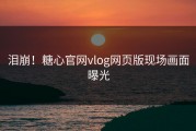 泪崩！糖心官网vlog网页版现场画面曝光