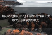 糖心vlog糖心vlog下载惊喜合集十大爆火，背后原因曝光！
