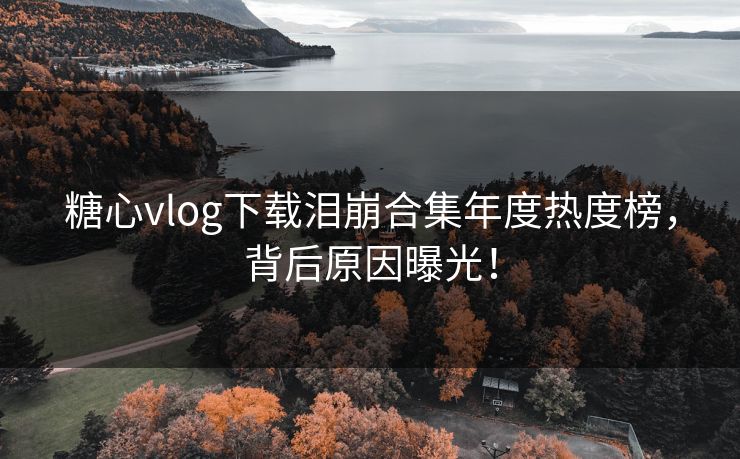 糖心vlog下载泪崩合集年度热度榜，背后原因曝光！